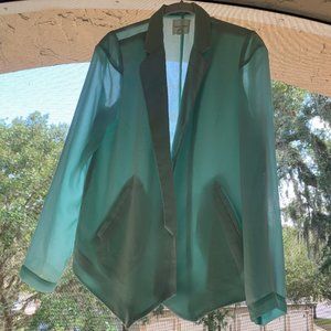 Lightweight Silence + Noise Sheer Seafoam Blazer